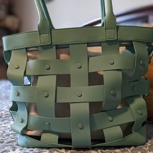 Fly London Womens Pani681fly Shoulder Bag Green (Mynt/Offwhite)